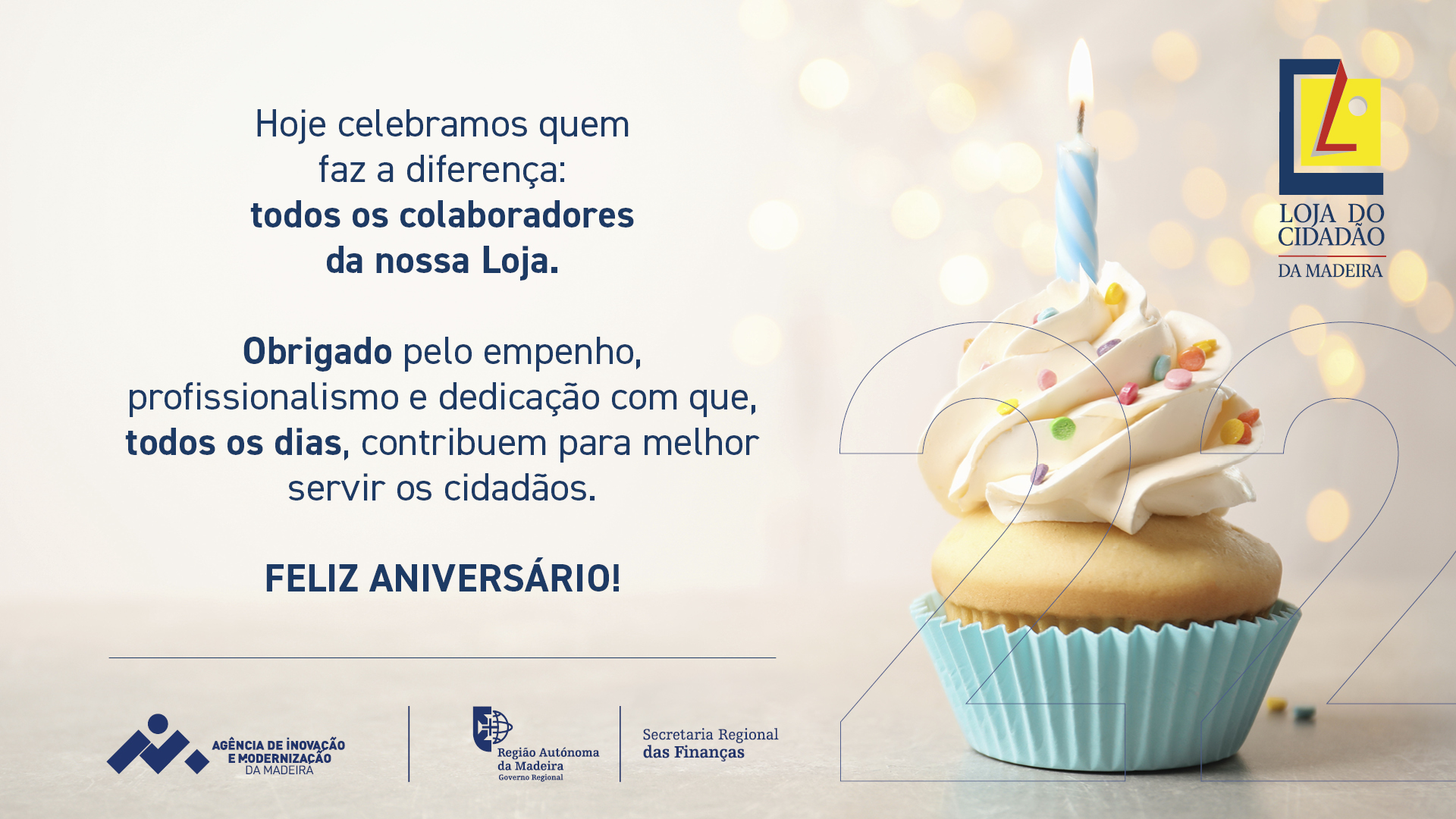 LCM aniversário videowall